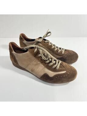 Paul Green Munchen Brown Suede Leather Sneakers Size US 8.5 - UK 6 Retro Casual